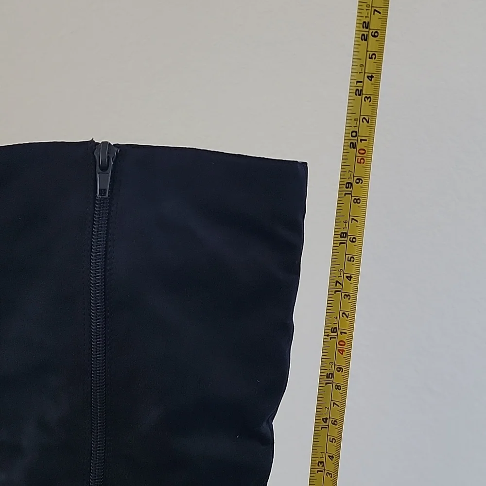 JustFab - Karlana navy boots, wide width size 7. - Picture 9 of 10